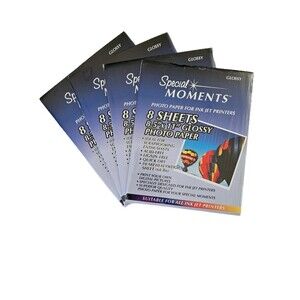 NIP Lot Of 4 Special Moments Glossy Photo Paper 8 Sheets of 8.5 X 11 Per Package